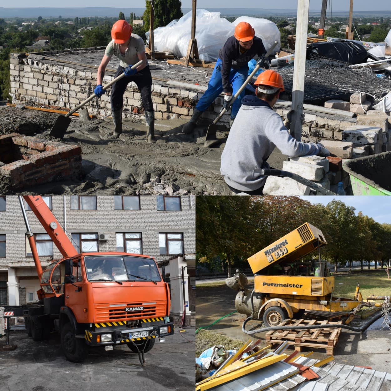 Тривають роботи по заміні даху в будівлі поліклініки Вознесенської лікарні