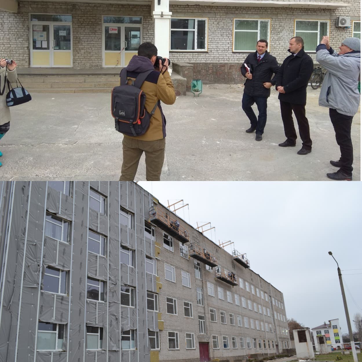 Утеплення фасаду будівлі поліклініки Вознесенської лікарні затримується – хто винен?